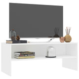 Tv Cabinet White Engineered wood TV Cabinet Rectangular 800045