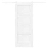 Sliding Door ORKDAL White 83 x 202 cm Solid Pine Wood 3445587