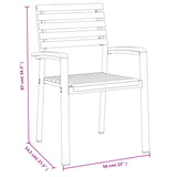 7 Piece Garden Dining Set Solid Wood Acacia and Metal 3155399