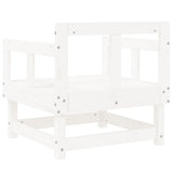 Garden Chairs 2 pcs White Solid Wood Pine 825388