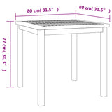 3 Piece Garden Dining Set Solid Wood Teak 3157909