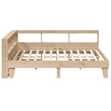 Bookcase Bed without Mattress 180x200cm Solid Wood Pine 3324529