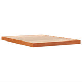 Bed Frame without Mattress Wax Brown 140x190 cm Solid Wood Pine 847154