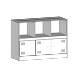 Sideboard Olive Green 99x39x73 cm Steel 841791