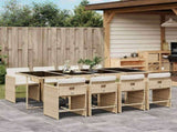 Garden Dining Set Beige, Black, Cream White 3211102