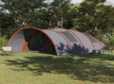 Tunnel Tent 8-Person Grey and Orange 710 x 460 x 245 cm 42004004