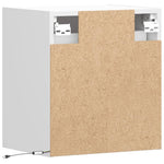 ZNTS TV Wall Cabinet with LED Lights White 41x31x45 cm 852271