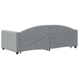 Daybed with Trundle without Mattress Light Grey 90x190 cm Single 3197257