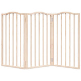 Dog Gate Foldable 3 Panels 150 cm Poplar Wood 352206