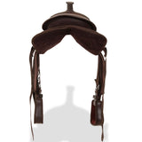 Western Saddle. Headstall&Breast Collar Real Leather 12" Brown 91350