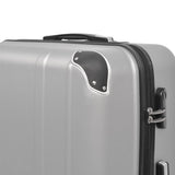 Four Piece Hardcase Trolley Set Silver 91196
