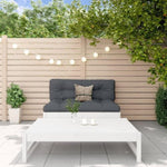 ZNTS 2 Piece Garden Lounge Set White Solid Wood Pine 825724