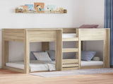 Bunk Bed for Kids Sonoma Oak 90 x 200 cm Engineered Wood 3410413