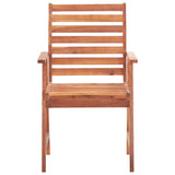 Outdoor Chair Set of 2 Natural wood Solid Acacia wood Standard 46312