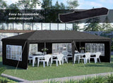 3 x 6m Pop-Up Gazebo, with Removable Walls - Black T3398P323800