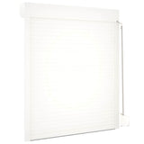 ZNTS Roller Shutter Aluminium 110x130 cm White 144970