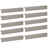 Garden Cover Profile 10 pcs 100 x 6 x 15 cm Weathering Steel 8012961
