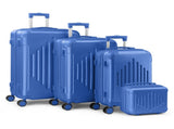 Premium ABS Luggage Set with Non-TSA Locks Deep Blue 34569521