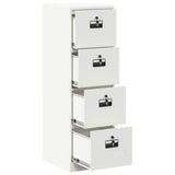 File Cabinet 2 pcs White 44 x 50 x 139 cm Cold-Rolled Steel 3406159
