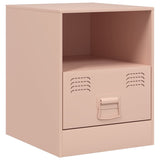 Bedside Cabinet Pink 34.5x39x44 cm Steel 841753