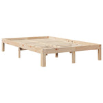Bookcase Bed without Mattress 120x190 cm Small Double Solid Wood Pine 3324400