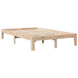 Bookcase Bed without Mattress 120x190 cm Small Double Solid Wood Pine 3324400
