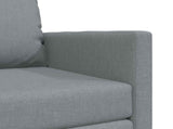 Folding Sofa Bed Light Grey 74 x 77 x 81 cm Fabric 42030489