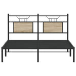 Bed Frame without Mattress Sonoma Oak 137x190 cm Engineered Wood 4106791