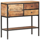 Sideboard 85x30x80 cm Rough Mango Wood 320486