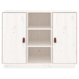 ZNTS Sideboard White 100x40x75 cm Solid Wood Pine 820133