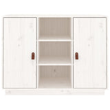 Sideboard White 100x40x75 cm Solid Wood Pine 820133