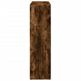 Room Divider Bookcase Smoked Oak 102x29x103.5 cm Engineered Wood 858043