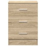 Bedside Cabinet Sonoma Oak 38x35x56 cm Engineered Wood 800456