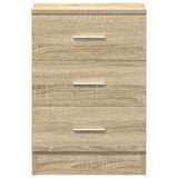 Bedside Cabinet Sonoma Oak 38x35x56 cm Engineered Wood 800456