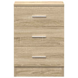 Bedside Cabinet Sonoma Oak 38x35x56 cm Engineered Wood 800456
