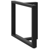 Dining Table Legs T-Shaped 2 pcs Black 90x35x cm Steel 4013064