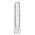 Arched Gabion Basket 200x30x160/180 cm Galvanised Iron 153388