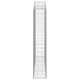 Arched Gabion Basket 200x30x160/180 cm Galvanised Iron 153388