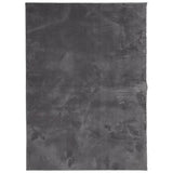 Rug HUARTE Short Pile Soft and Washable Anthracite 140x200 cm 375001
