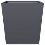 ZNTS Garden Planters Anthracite 2 pcs 50x50x50 cm Steel 851071