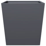 ZNTS Garden Planters Anthracite 2 pcs 50x50x50 cm Steel 851071