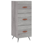 Highboard Grey Sonoma 34.5x34x180 cm Engineered Wood 3198831