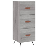 Highboard Grey Sonoma 34.5x34x180 cm Engineered Wood 3200175