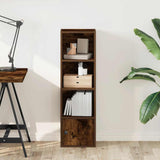 Bookcase Smoked Oak 31x24x102 cm Engineered Wood 860341