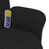 Massage Recliner Chair Black 79 x 87 x 104.5 cm Fabric 42018594