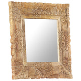Mirror 50x50 cm Solid Mango Wood 321635