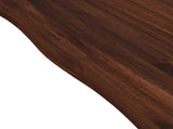 120 x 80 x 75 cm Solid Acacia Wood Dark Brown and Black 937516