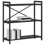 Bookshelf Black Oak 80 x 30 x 85 cm Engineered Wood 868425