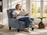 Recliner Armchair with Extended Leg Rest - Grey T3398P424906