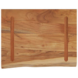 Wall Shelf 50x40x2.5 cm Rectangular Solid Wood Acacia Live Edge 370247